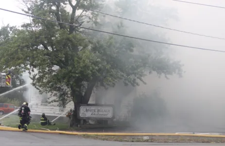 Crews battle major fire at White Village restaurant
